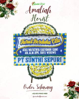 Papan Bunga Duka di Karya Baru